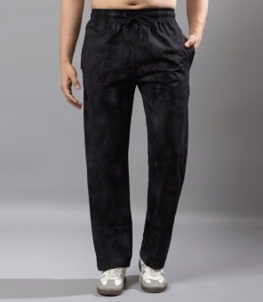 COTTON PRINT TRACKPANT STRAIGHT FIT
