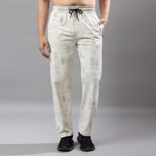 COTTON PRINT TRACKPANT STRAIGHT FIT