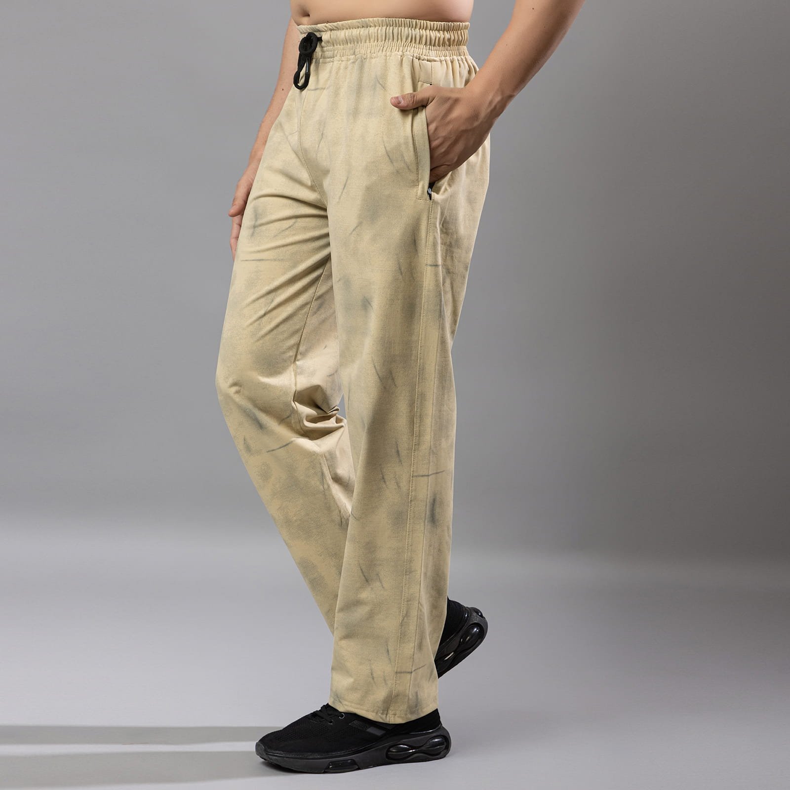 COTTON PRINT TRACK-PANT STRAIGHT FIT - Image 3