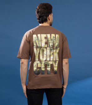 NEW YORK STYLE CHOCOLATE BROWN OVERSIZED TEES