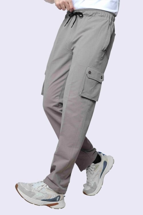 COTTON CHECK CARGO PANTS
