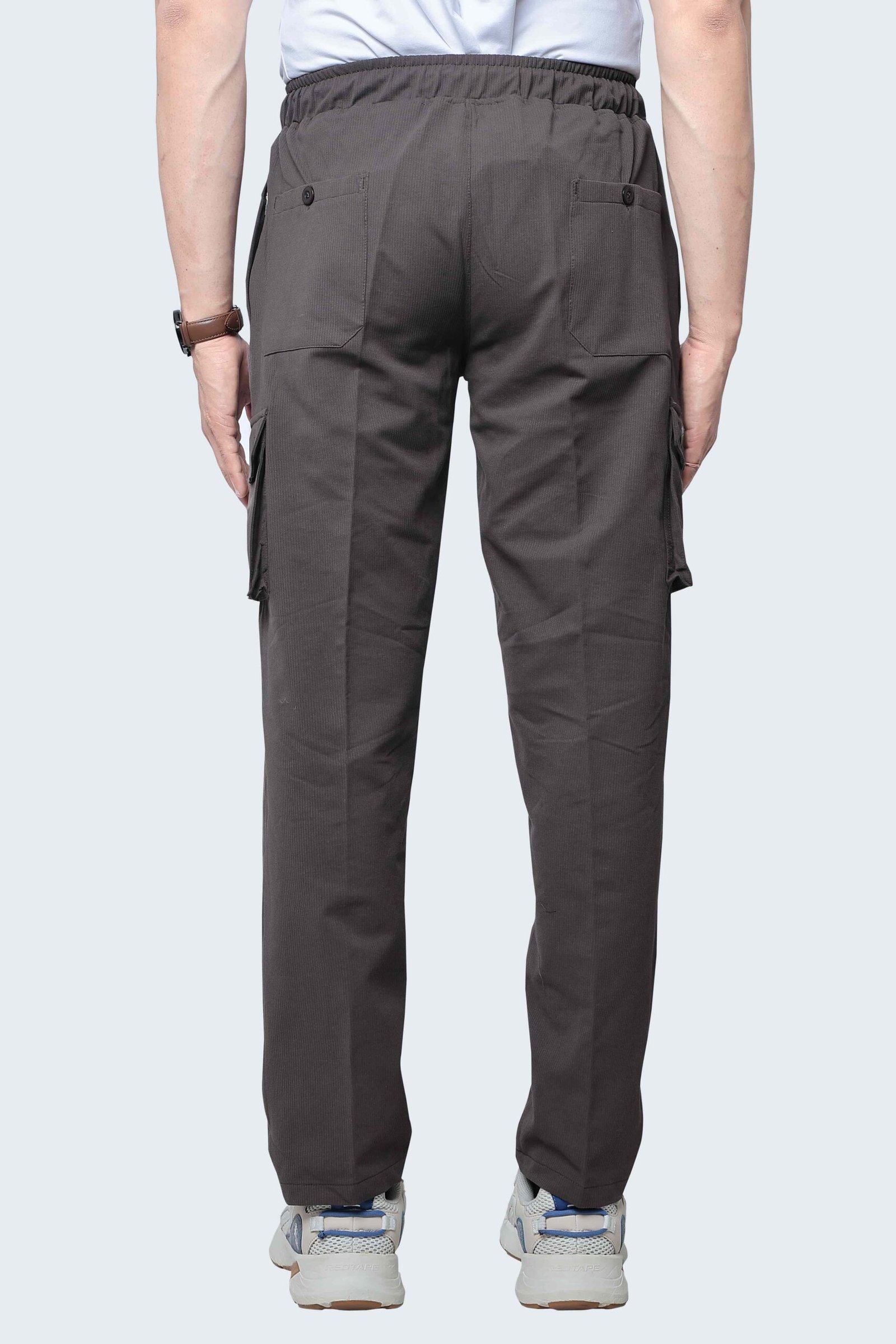 COTTON CHECK CARGO PANTS - Image 2